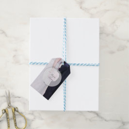 花嫁と花婿の写真を編集可能結婚な ギフトタグ