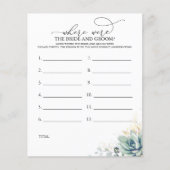 花嫁と花婿の写真ゲームはどこにあったか (正面)