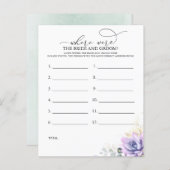 花嫁と花婿の写真ゲームはどこにあったか (正面/裏面)