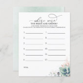 花嫁と花婿の写真ゲームはどこにあったか (正面/裏面)