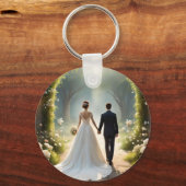 花嫁と花婿の後ずっと幸せに キーホルダー (裏面)