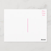 花嫁と花婿の感謝を伝えるウェディングポストカード ポストカード (裏面)