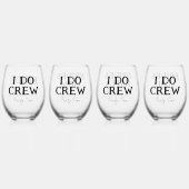 花嫁と花婿の最後の女友達パーティー 私の仲間 ステムなしワイングラス (裏面)