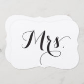 花嫁と花婿の椅子サイン 招待状 (正面/裏面)