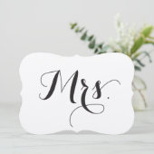 花嫁と花婿の椅子サイン 招待状 (スタンド正面)