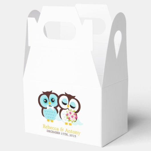 花嫁と花婿の結婚フール フェイバーボックス (オープン)