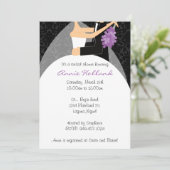 花嫁と花婿の結婚前お披露目パーティー招待状 招待状 (スタンド正面)