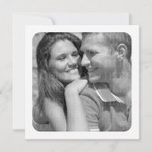 花嫁と花婿の結婚式の日付を保存 セーブザデート (裏面)