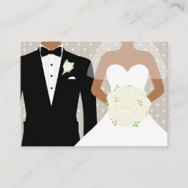 花嫁と花婿の結婚式の白いバラの情報 エンクロージャーカード