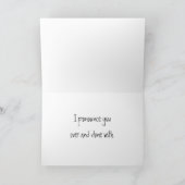 花嫁と花婿の離婚ケーキ カード (内部)