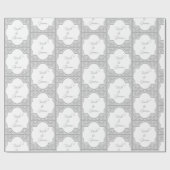 花嫁と花婿の額縁入りウェディングギフト ラッピングペーパー (フラット)