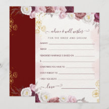 花嫁と花婿へのアドバイスと願い