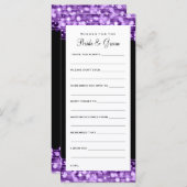 花嫁と花婿への願い紫の輝くパーティー (正面/裏面)