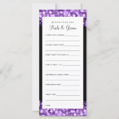 花嫁と花婿への願い紫の輝くパーティー (正面)