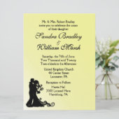 花嫁と花婿イエロー 招待状 (スタンド正面)