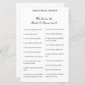 花嫁と花婿カードを知っている編集可能最高のな人 (正面/裏面)