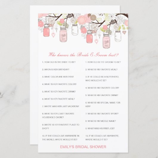 花嫁と花婿カードを知っている編集可能最高のな人 (正面/裏面)