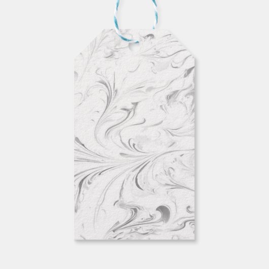 花嫁と花婿フクロウ – ありがとう ギフトタグ (裏面)