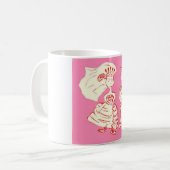 花嫁と花婿 コーヒーマグカップ (正面左)