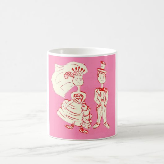 花嫁と花婿 コーヒーマグカップ (中央)