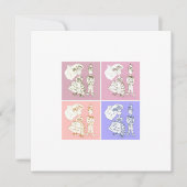 花嫁と花婿 招待状 (正面)