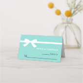 花嫁と花嫁の付き添い人の個人感謝のパーティー表 プレイスカード (正面)