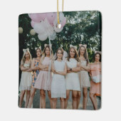 花嫁と花嫁の友人たちの写真 ウェディングデーの記念品 セラミックオーナメント