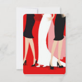 花嫁と花嫁の友人たち 招待状 (裏面)