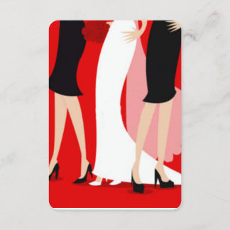 花嫁と花嫁の友人たち 招待状