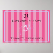 花嫁と花嫁の友達の下着 ブライダルシャワーパーティー ポスター (正面)