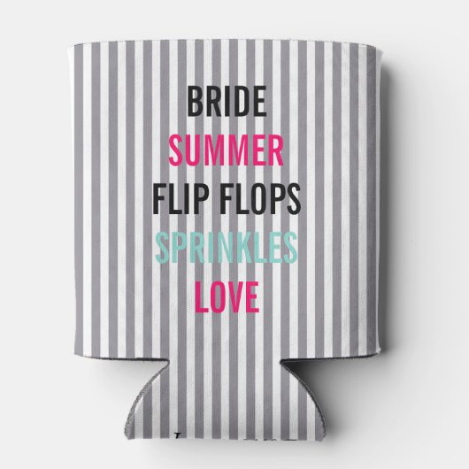 花嫁と花嫁サマーロヴィンシャワーパーティー 缶クーラー (裏面)