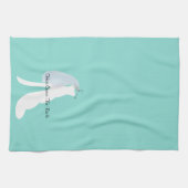 花嫁と花嫁来のパーティー キッチンタオル (横)