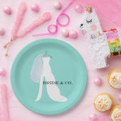 花嫁と花嫁来のパーティー ペーパープレート (パーティー)