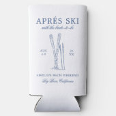 花嫁と行くスキー後のパーティー 週末のひととき スリム缶クーラー (裏面)