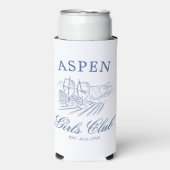 花嫁と行くスキー後の週末パーティー スリム缶クーラー (Seltzer正面)