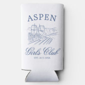 花嫁と行くスキー後の週末パーティー スリム缶クーラー (裏面)