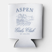 花嫁と行くスキー後の週末パーティー 缶クーラー (正面)