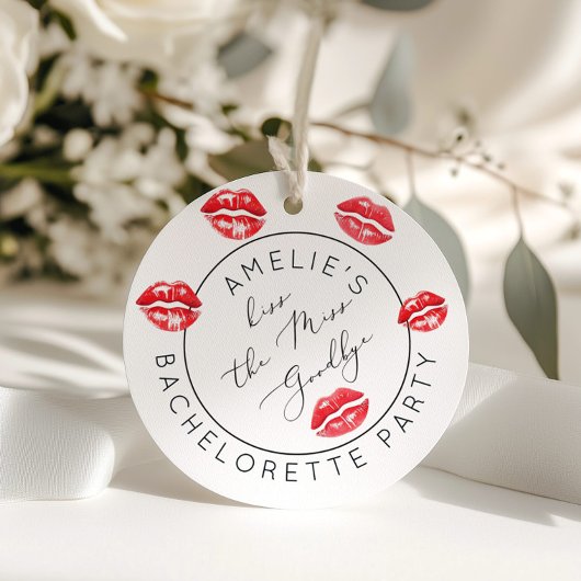 花嫁にお別れのキス バチェロレッテパーティー フェイバータグ