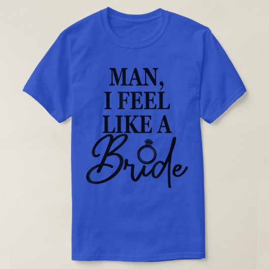 花嫁になったみたい、独身最後の夜、結婚式、ウェッ Tシャツ (デザイン正面)