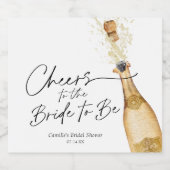 花嫁になるあなたに乾杯 スパークリングワインラベル (シングルラベル)