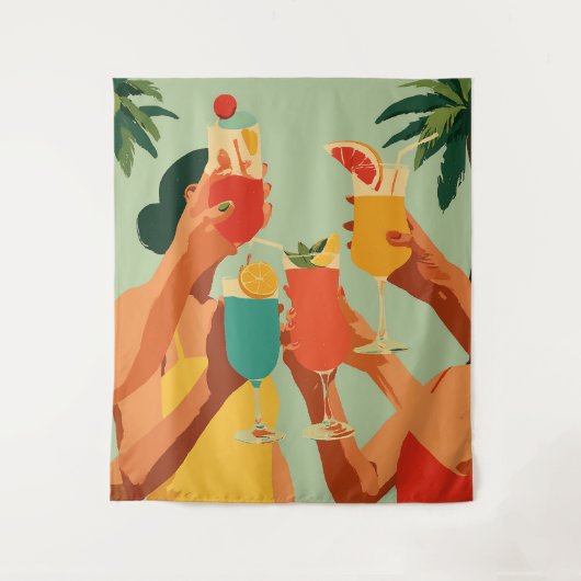 花嫁になるあなたへトロピカルトースト タペストリー (正面)