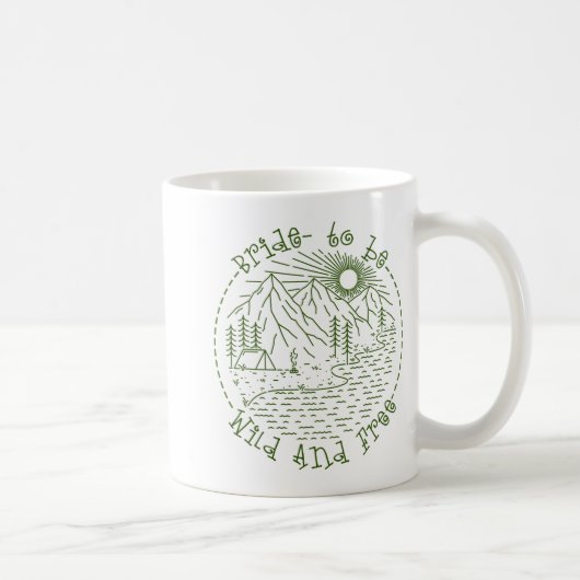花嫁になるための独身最後の週末キャンプ ワイルドに コーヒーマグカップ (右)