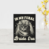 花嫁になるネコのママ ネコの花嫁 ウェディングドレス 私の Freal カード (黄色い花)