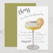 花嫁になる人にお祝いを 招待状 (正面/裏面)