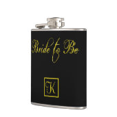 花嫁になる人へのオーダーメイドイニシャル婚約パーティー フラスク (左)