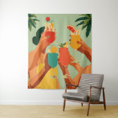 花嫁になる人へのトロピカル トースト タペストリー (インサイチュ)