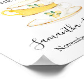 花嫁になる人へのレモンシャワーのサイン お茶会をしよう ポスター (角)