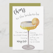 花嫁になる人へ乾杯 招待状 (正面/裏面)