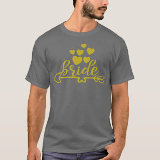 花嫁になる人 ウェディングシャワー ブライズパーティ プレミアム Tシャツ