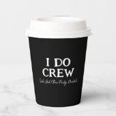 花嫁になる人 バチェロレッテ ブラック ネーム 紙コップ (裏面)